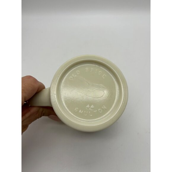 Vintage Shulton Old Spice Shaving Mug Milk Glass Mug - Picture 7 of 8